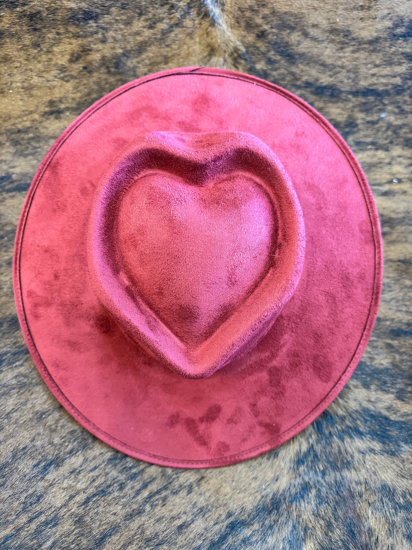 Suede heart