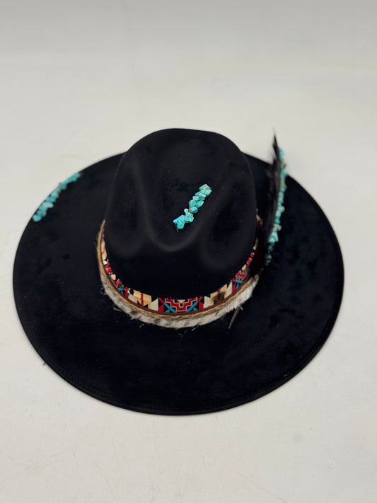 Turquoise hat