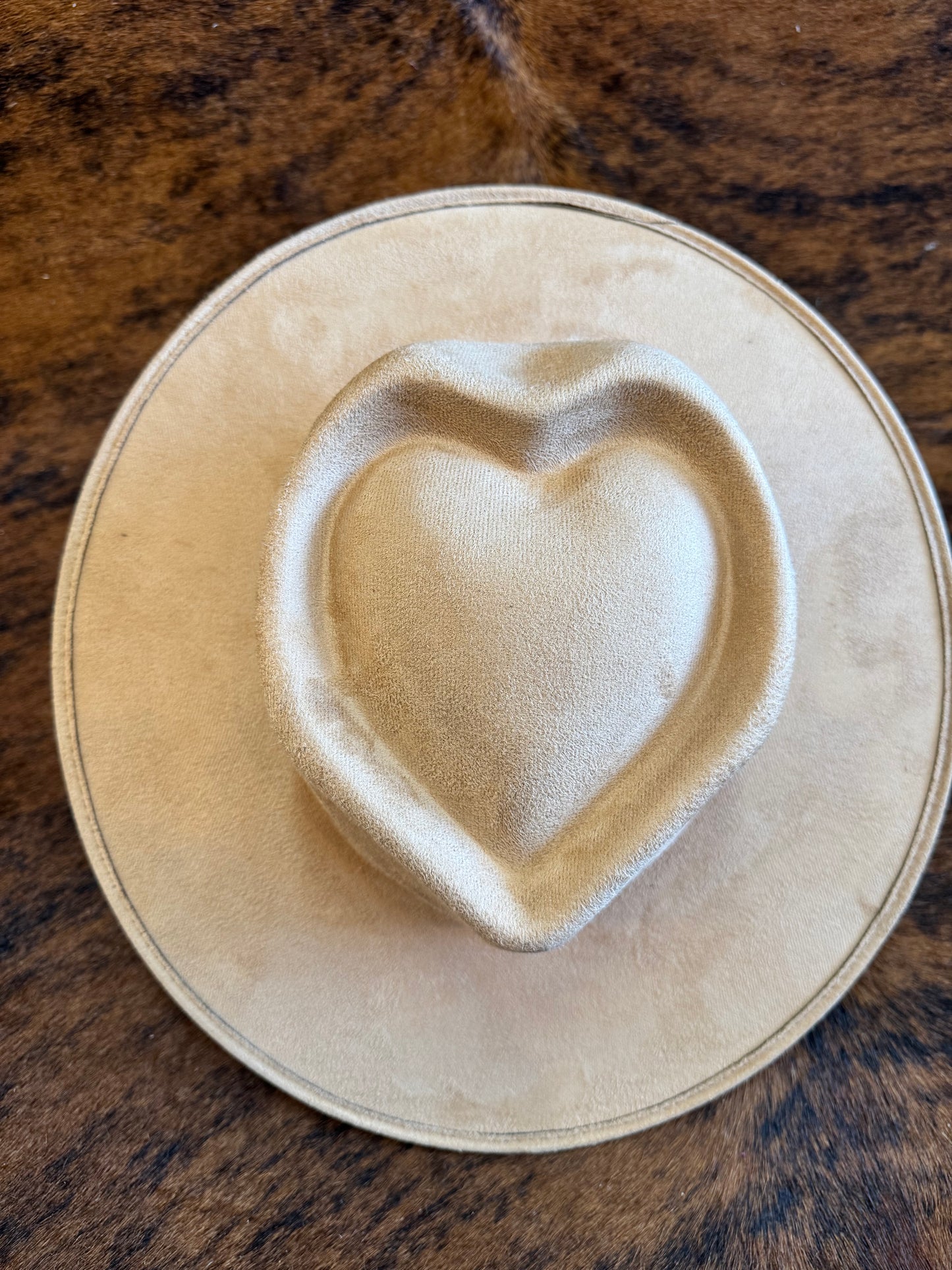 Suede heart
